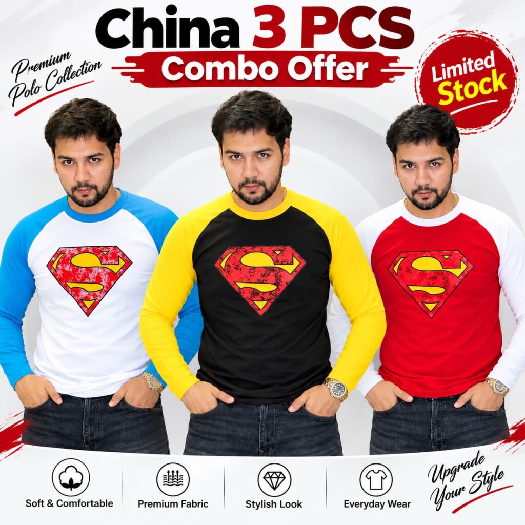 COMBO-02 FULL HATA T SHIRT 3PS